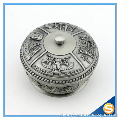 Shinny Gifts Metal Antique Brass Ashtray for Souvenir